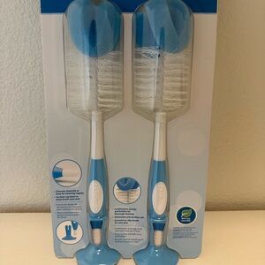 Blue Baby Bottle and Nipple Brush Set - Munchkin